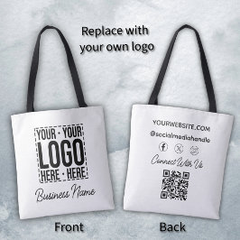 Zakelijk bedrijfslogo modern en koel tote bag