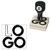 Zakelijk bedrijfslogo professioneel op maat gemaak rubberstempel (Gestempeld)