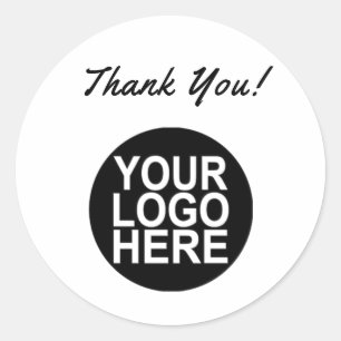Zakelijk bedrijfslogo professioneel ronde sticker