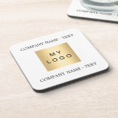 Zakelijk bedrijfslogo tekst slogan merk kleur bier onderzetter (Linkerzijde)