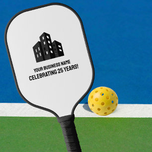 Zakelijk bedrijfslogo viert # Jaar Aangepast Pickleball Paddle