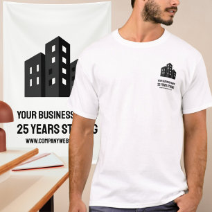 Zakelijk bedrijfslogo viert # Jaar Aangepast T-shirt