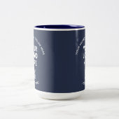 Zakelijk Bericht Logo Aangepaste kleur QR-code Tweekleurige Koffiemok (Center)