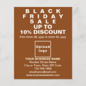 Zakelijk Black Friday Sale op Brown Flyer (Voorkant)