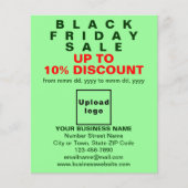 Zakelijk Black Friday Sale op Light Green Flyer (Voorkant)