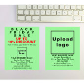 Zakelijk Black Friday Sale op Light Green Flyer