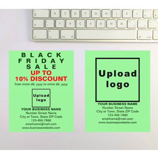 Zakelijk Black Friday Sale op Light Green Flyer