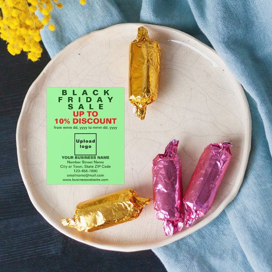 Zakelijk Black Friday Sale op Light Green Flyer