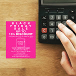Zakelijk Black Friday Sale op Pink Flyer<br><div class="desc">flyer met Black Friday Sale, uw bedrijfsnaam en andere informatie van uw bedrijf, een marketingmateriaal dat u kunt gebruiken om meer klanten aan te trekken. Pas het aan en distribueer het om meer klanten aan te trekken om uw producten of klanten te kopen om uw diensten leuk te vinden. Ontwerpkleuren...</div>