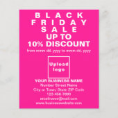 Zakelijk Black Friday Sale op Pink Flyer (Voorkant)