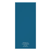 Zakelijk Blauw en Beige Schoonheidssalon Reclamekaart (Achterkant)