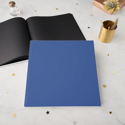 Zakelijk Blauw Gastenboek – Aanpasbaar (Voorkant open)