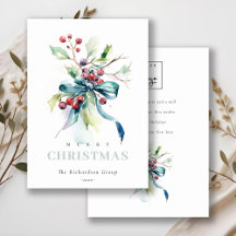 Zakelijk Blauw Groene Winterbessen Corporate Logo