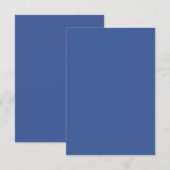 Zakelijk Blauw RSVP Kaart – Aanpasbaar (Voorkant / Achterkant)