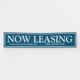 Zakelijk Blauw Wit Nu Leasing Website Telefoon Spandoek