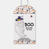 Zakelijk boek van mij naar jou Halloween Cadeaulabel (Voorkant)