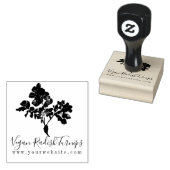 Zakelijk Boerderij Vegan Garden Radish Turnip Rubberstempel (Gestempeld)