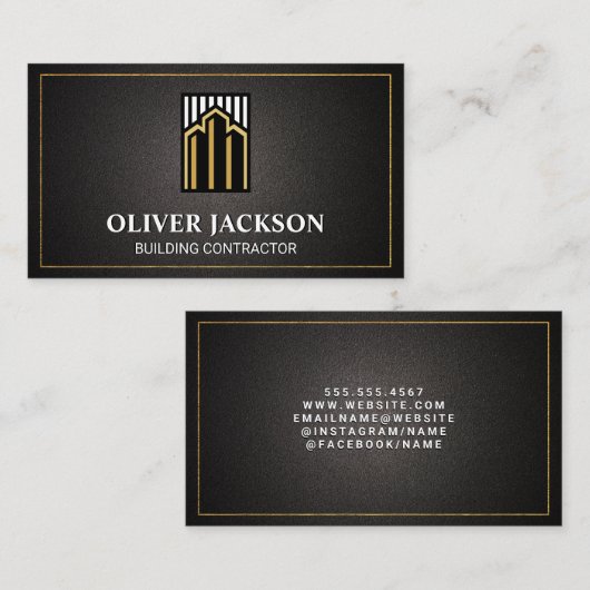 Zakelijk | Bouw Vastgoed Visitekaartje (Voorkant / Achterkant)