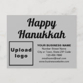 Zakelijk Briefkaart in Chanoeka Grey (Voorkant)