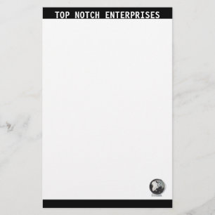 Zakelijk Briefpapier zwart-wit
