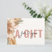 ZAKELIJK Cadeaubon | BOHO TROPISCH (Staand voorkant)