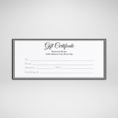 Zakelijk cadeaubon - gedrukte Sjabloon
