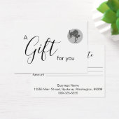 Zakelijk Cadeaubon met logo Visitekaartje (Bureau)