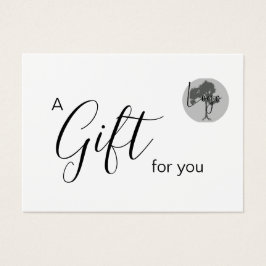 Zakelijk Cadeaubon met logo Visitekaartje