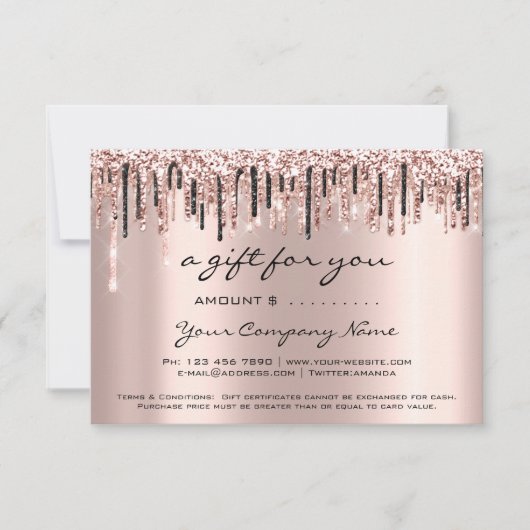 Zakelijk cadeaubon schoonheid Moderne Rozen schijv (Voorkant)