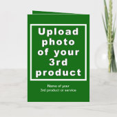 Zakelijk Chanoeka Groen Gevouwen Wenskaart Kaart (Achterkant)