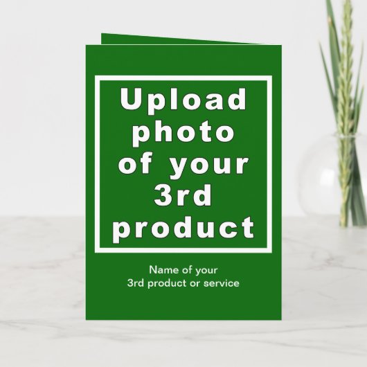 Zakelijk Chanoeka Groen Gevouwen Wenskaart Kaart (Achterkant)