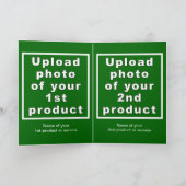 Zakelijk Chanoeka Groen Gevouwen Wenskaart Kaart (Binnen)