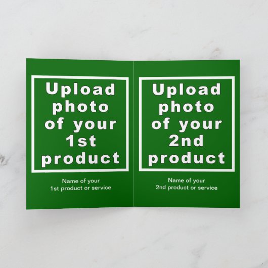 Zakelijk Chanoeka Groen Gevouwen Wenskaart Kaart (Binnen)