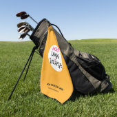 Zakelijk Chic Aanpasbaar Logo Macaroni & Kaas Golfhanddoek (Groen)