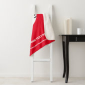 Zakelijk Chic  Vivid Red minimaal Sherpa Deken (In situ)