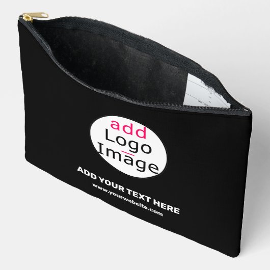 Zakelijk Chique Zwart Minimaal  Etui (Open)