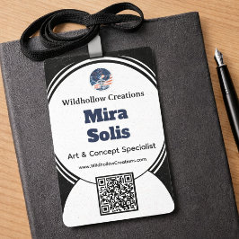 Zakelijk conferentie evenement badge