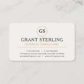 Zakelijk consultant professional visitekaartje (Voorkant)