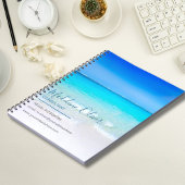 Zakelijk Contact Strand Ocean Summer Blue Notitieboek