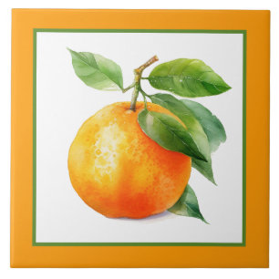Zakelijk Crafting Home Fruit sinaasappel Tegeltje