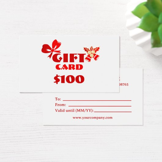 Zakelijk Custom Gift Kaart Christmas Ed. (Bureau)