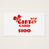 Zakelijk Custom Gift Kaart Christmas Ed. (Voorkant)