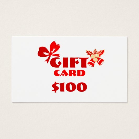 Zakelijk Custom Gift Kaart Christmas Ed. (Voorkant)