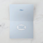 Zakelijk Dank u Blauw Bedankkaart (Binnen)