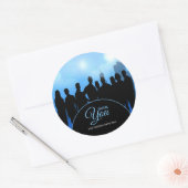 Zakelijk Dank u Business Mannen Vrouwen Ronde Sticker (Envelop)