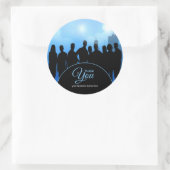 Zakelijk Dank u Business Mannen Vrouwen Ronde Sticker (Tas)