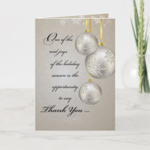 Zakelijk Dank u en Vakantie Groeten met Goud