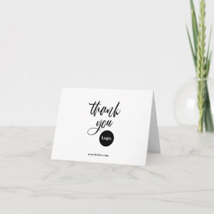 Zakelijk Dank u Logo Bedrijf Branding Notitiekaartje