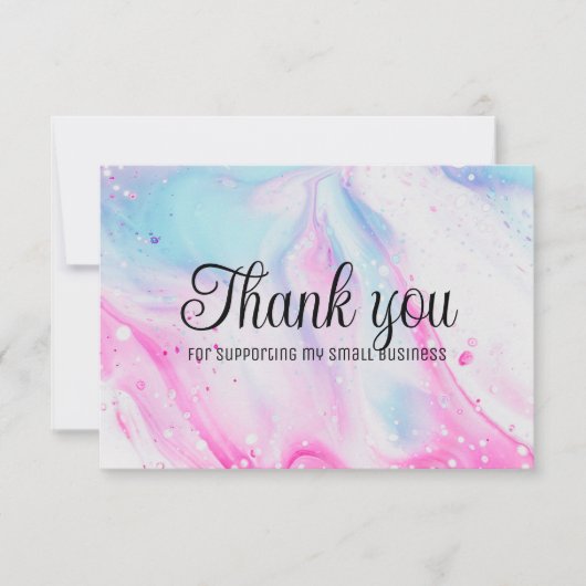 Zakelijk dank u met kleurrijke achtergrond. bedankkaart (Voorkant)
