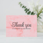 Zakelijk dank u met kleurrijke achtergrond. bedankkaart (Staand voorkant)